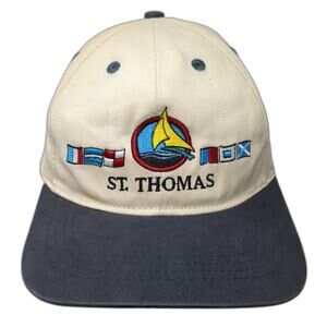 St. Thomas Slideback Hat Multicolor One Size Embroidered Outdoor Del Sol
